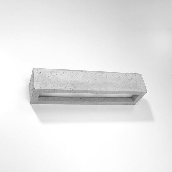 Nástěnné svítidlo Vega, 1x betonové stínítko, (50 cm)