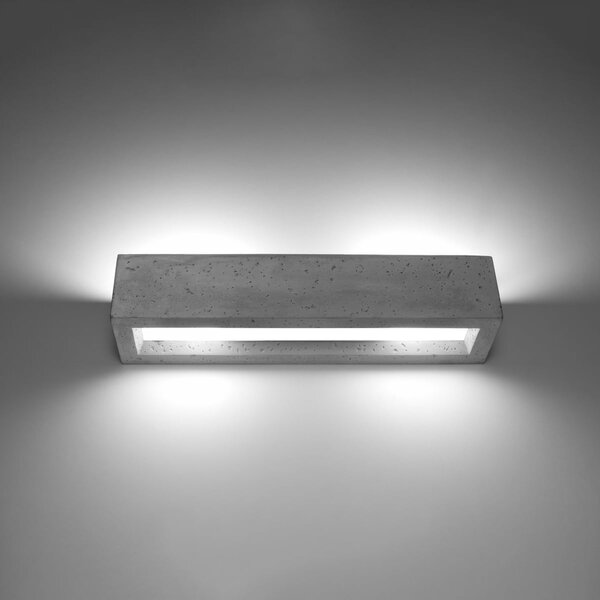 Nástěnné svítidlo Vega, 1x betonové stínítko, (50 cm)