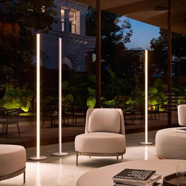 Linealight Stojací LED lampa Halfpipe_FL v.183,6 cm, 32W, IP40 Barva: Bílá