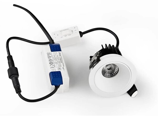Palnas Zápustné LED svítidlo IDRIS, 7 W, 60 mm, kulaté, IP54 Barva: Bílá, Stmívání, řízení: ON/OFF - bez stmívání