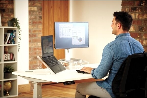 Stojan na notebook Fellowes Clarity, čirá