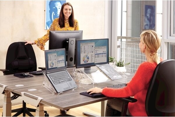 Stojan na notebook Fellowes Clarity, čirá