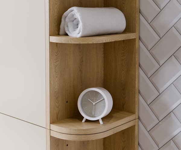 Koupelnový otevřený regál DUB CREMONA 15 cm