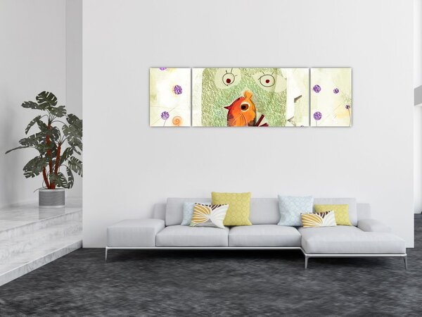 Obraz - Duše ptáčka (170x50 cm)