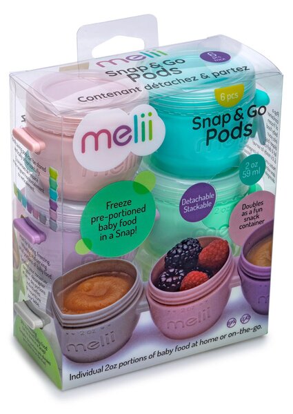 Melii Kelímky na potraviny Snap&Go 59 ml sada 6 ks