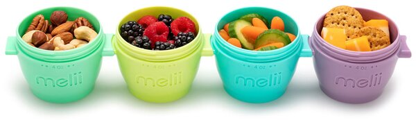Melii Kelímky na potraviny Snap&Go 118 ml sada 4ks