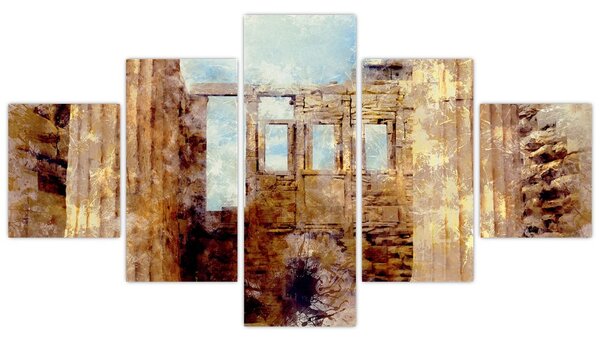 Obraz - Érechthéion, Athény, Řecko (125x70 cm)