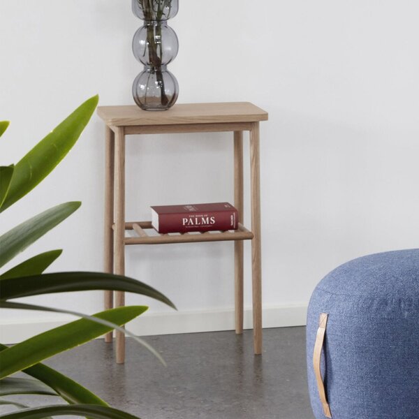 Béžový Odkládací stolek Acorn 40 × 30 × 62 cm HÜBSCH