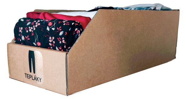 KARTON PAK Úložné boxy na oblečení, organizéry do skříně EKO KARTON 20 x 54 cm