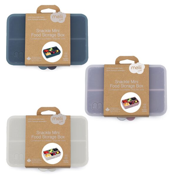 Melii Dělená krabička na svačinu Snackle box 6 přihrádek 684 ml Barva: béžová