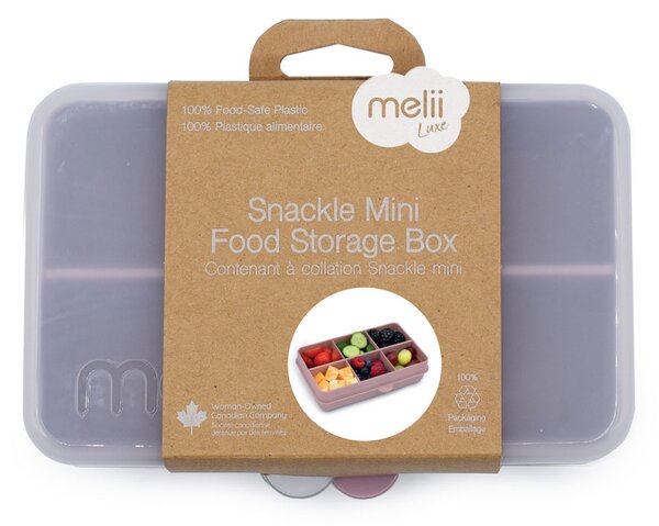 Melii Dělená krabička na svačinu Snackle box 6 přihrádek 684 ml Barva: béžová
