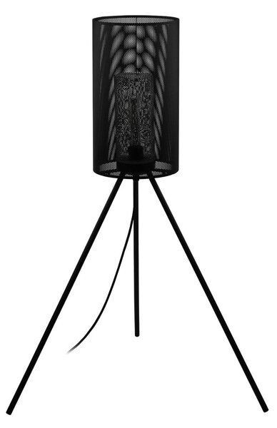 Stojací lampa Ladunara v černé barvě s třínožkou