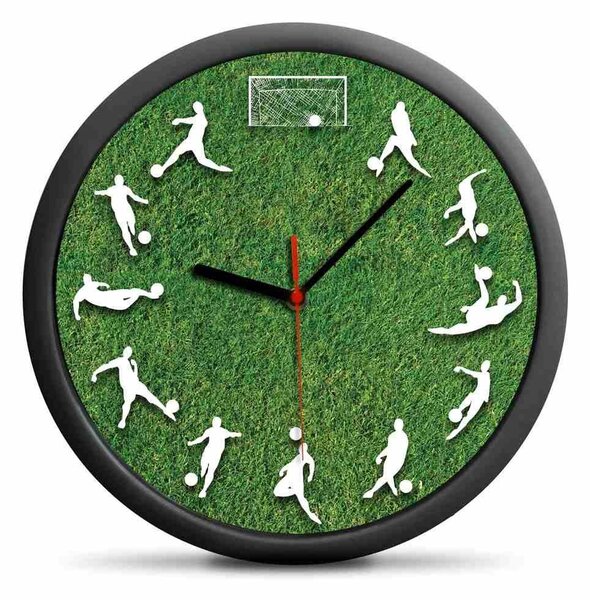Froster Fotbalové nástěnné hodiny, Průměr 30 cm
