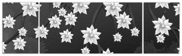 Obraz - Květy na větvích (170x50 cm)