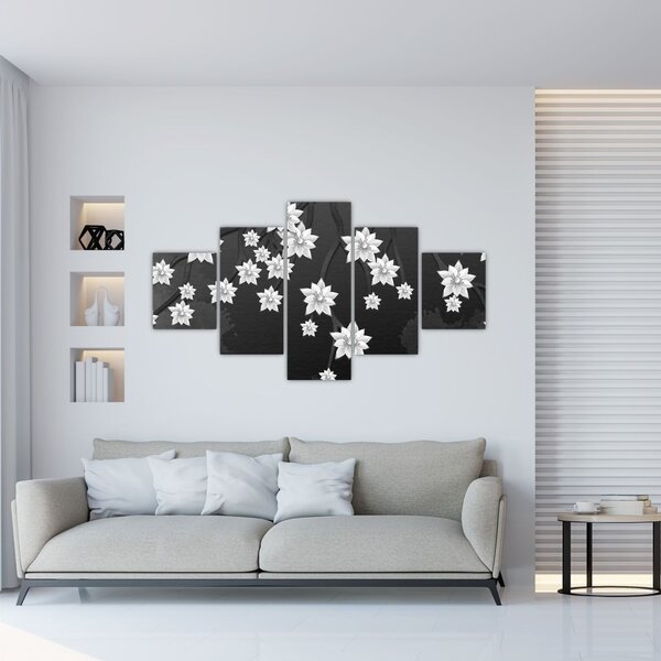 Obraz - Květy na větvích (125x70 cm)
