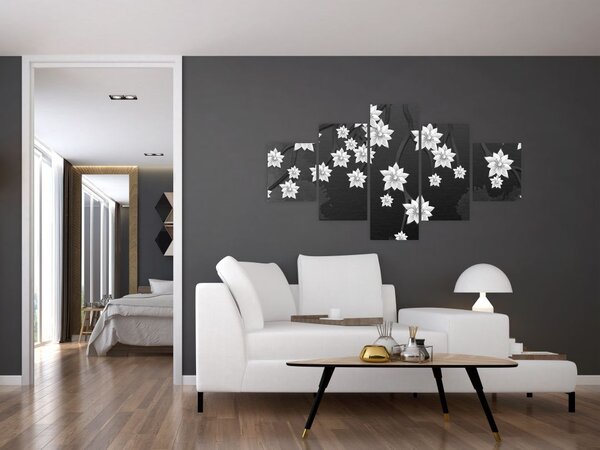 Obraz - Květy na větvích (125x70 cm)