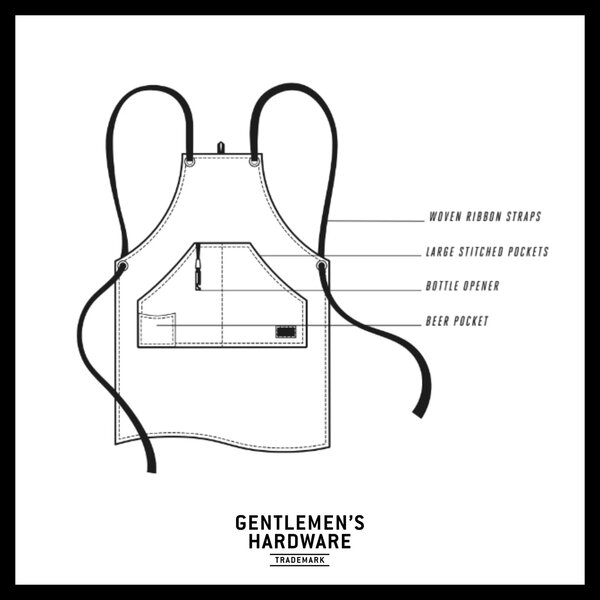 Pánská kuchyňská zástěra s otvírákem BBQ Utility Apron