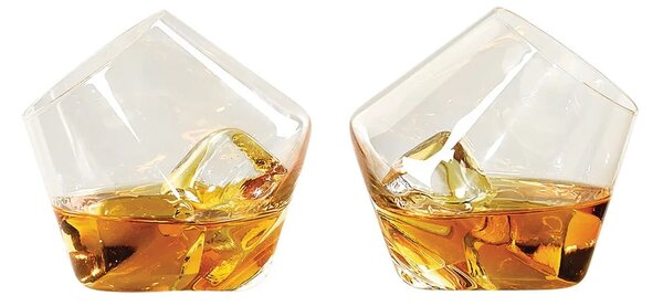 Sklenice na whisky Rocking Whisky Glasses – set 2 ks