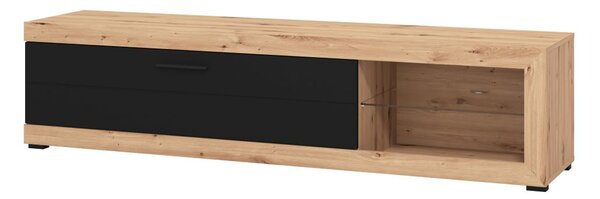 Televizní stolek Ronja 180cm - dub artisan/černá
