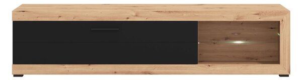 Televizní stolek Ronja 180cm - dub artisan/černá