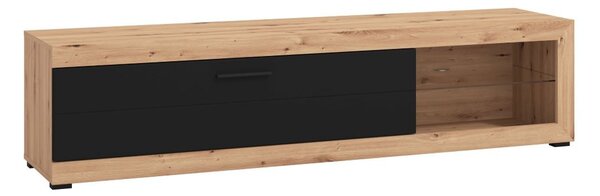 Televizní stolek Ronja 180cm - dub artisan/černá