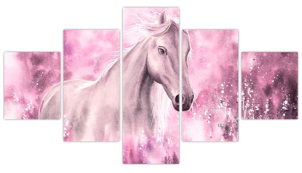 Obraz - Malovaný kůň (125x70 cm)