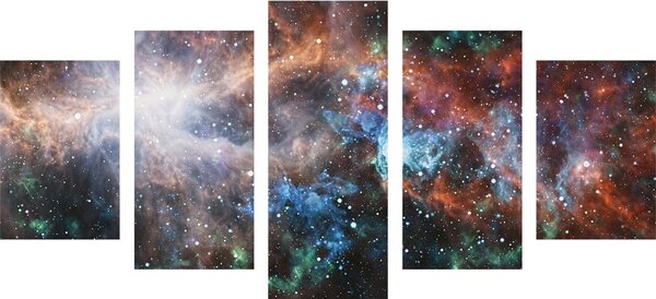 5-dílný obraz nekonečná galaxie