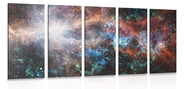5-dílný obraz nekonečná galaxie