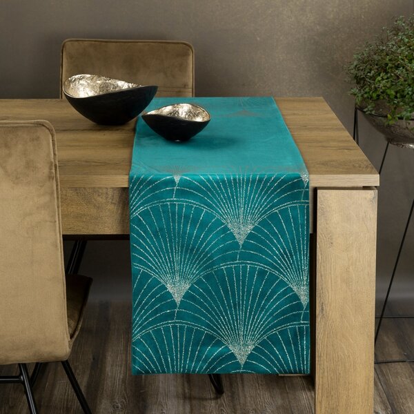 UBRUS BLINK 14 35X180 CM TMAOTYRKYSOVÝ