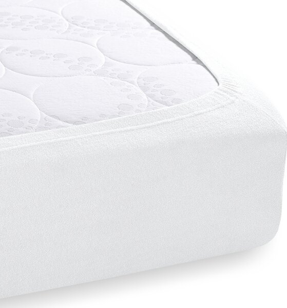 Froté napínací prostěradlo na vysokou matraci FR-031 Bílé 80 x 200 - výška 30 cm