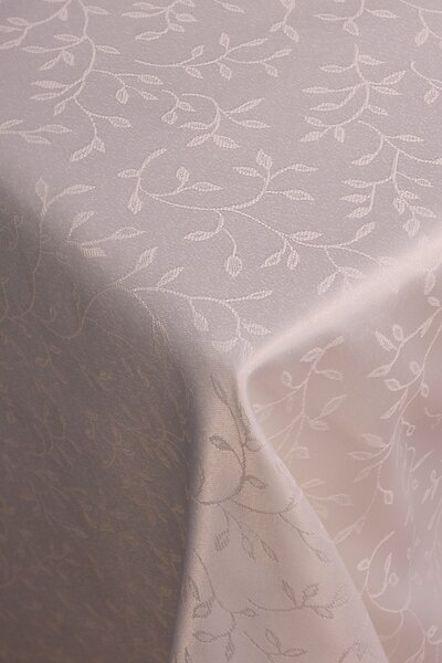KONSIMO Béžový ubrus FRIDO se vzorem, 140 x 180 cm