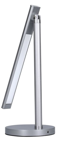LED stolní lampička, stříbrná