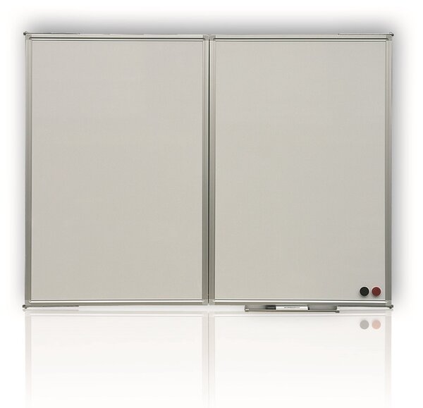 Magnetická rozkládací tabule 120/240 x 90 cm, bílá