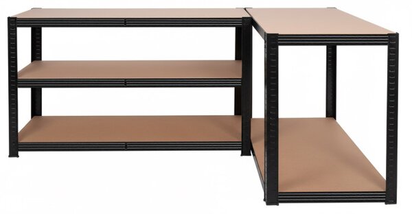 Regál 205x120x45 cm černý