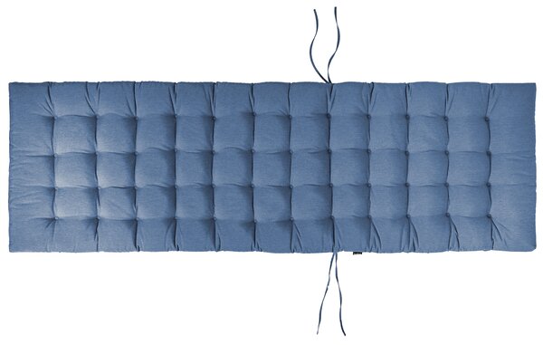Polstr na zahradní lehátko CESANA PREMIUM 192 x 56 cm Modrá