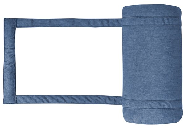 Polstr na zahradní lehátko CESANA PREMIUM 192 x 56 cm Modrá