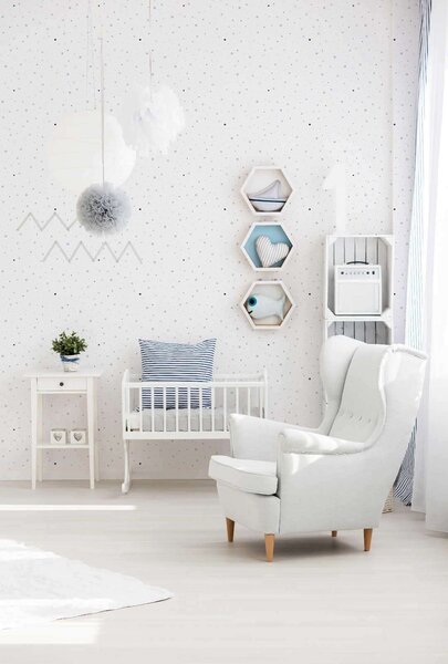 A.S. Création | Vliesová tapeta na zeď Little Love 38116-3 | 0,53 x 10,05 m | bílá, fialová, růžová