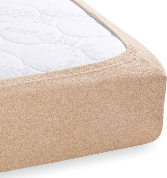 Froté napínací prostěradlo FR-033 Béžové 90 x 200 - výška 20 cm