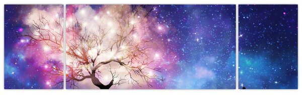 Obraz - Vesmírný strom (170x50 cm)