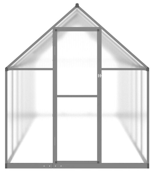 Skleník s podkladovým rámem antracitový 445x169x195 cm hliník