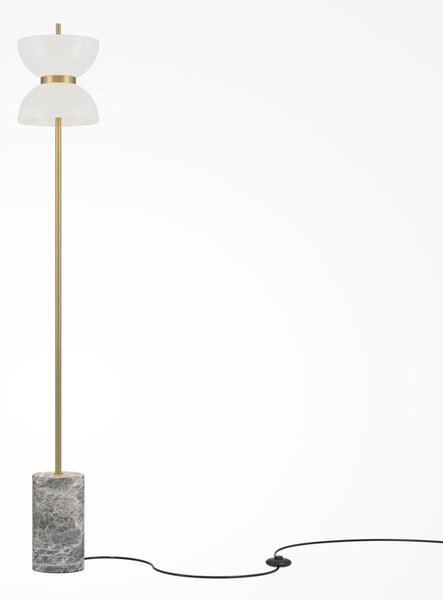 Maytoni Designová stojací LED lampa KYOTO, 11W, v. 145 cm, 3000K Barva: Mosaz