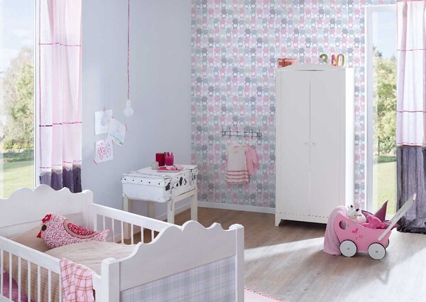 A.S. Création | Vliesová tapeta na zeď Little Love 38129-2 | 0,53 x 10,05 m | bílá, béžová, růžová
