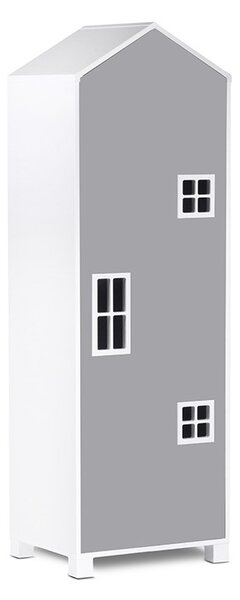 KONSIMO Dětská šatní skříň MIRUM 05 bílá šedá