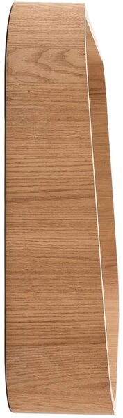 Nástěnné zrcadlo Kave Home Salaya 60 x 90 cm s dřevěným dekorem