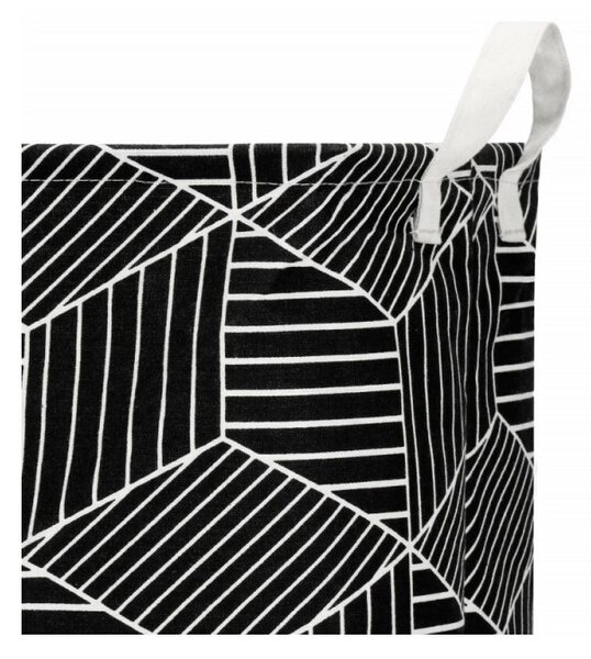 Úložný box 35 l skládací SPRINGOS HA0105 černo-krémový
