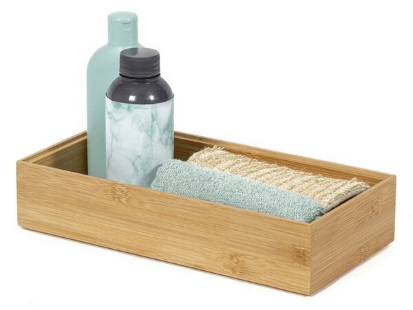 Organizér Compactor Bamboo Box, 30 x 15 x 6,35 cm, přírodní dřevo
