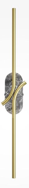 Maytoni Nástěnné LED svítidlo RENAISSANCE, 6W, v. 63 cm, CRI80 Barva: Zlatá
