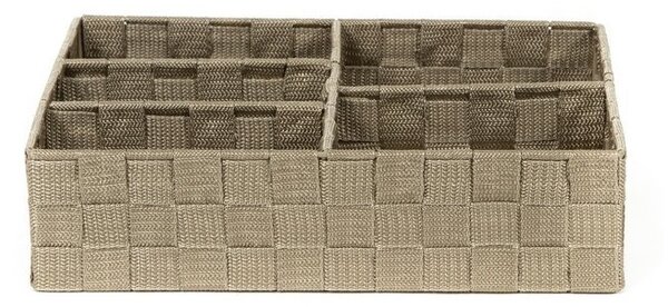 Organizér Compactor TEX 32 x 25 x 8 cm, 5 dílů, bílá