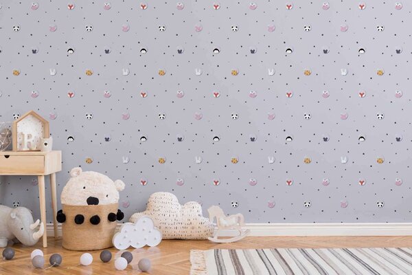 A.S. Création | Vliesová tapeta na zeď Little Love 38143-1 | 0,53 x 10,05 m | šedá