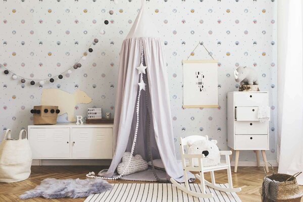 A.S. Création | Vliesová tapeta na zeď Little Love 38143-3 | 0,53 x 10,05 m | modrá, bílá